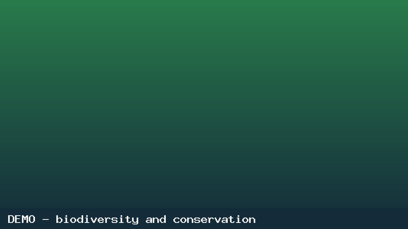 Placeholder image representing biodiversity and conservation work (demo content)